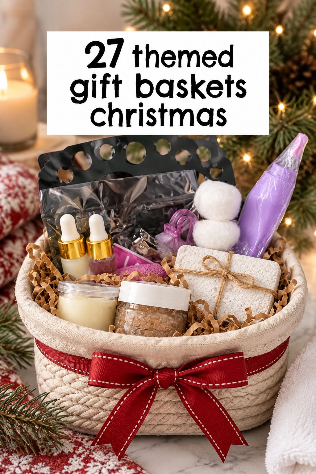 homemade spa basket christmas gift baskets