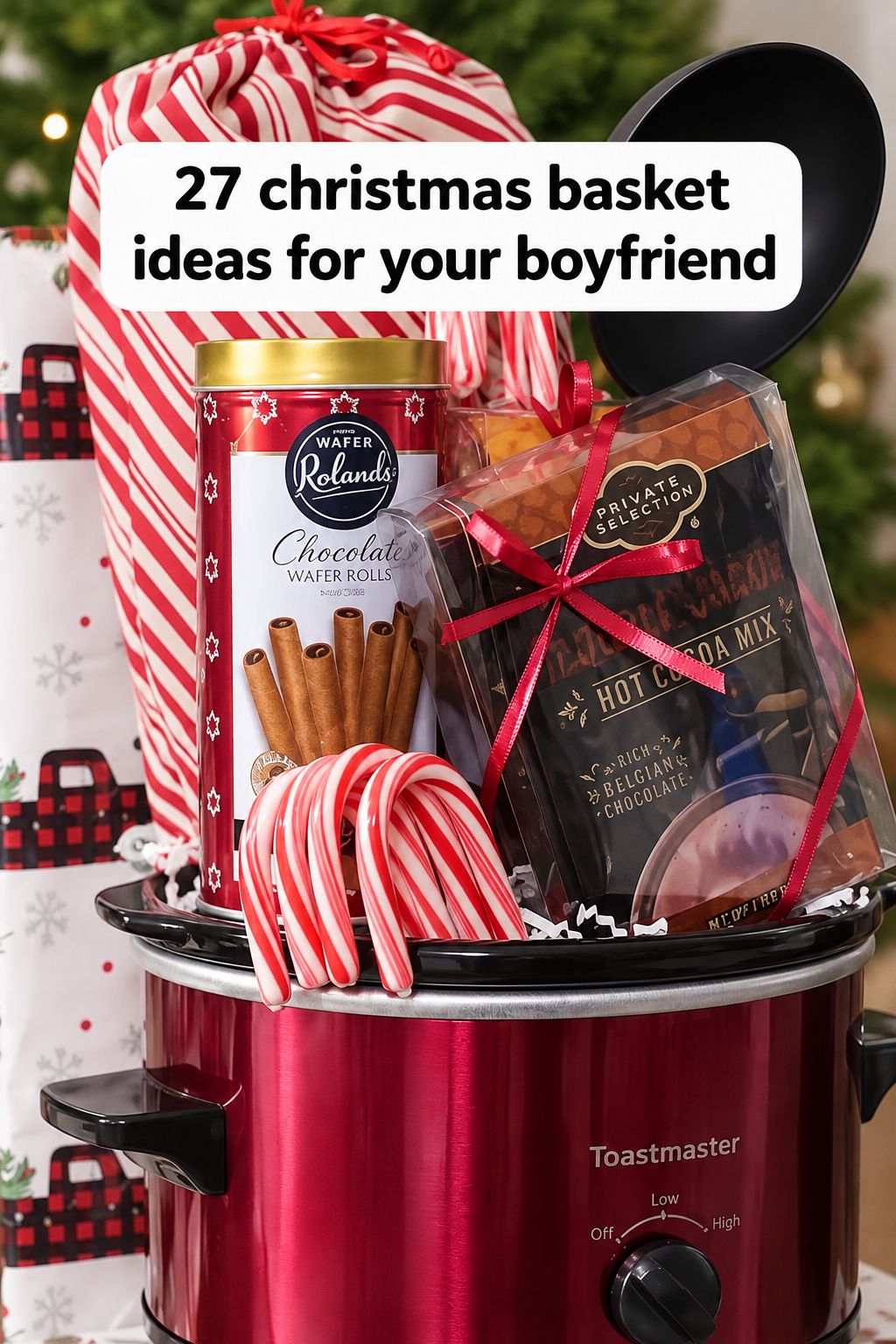 hot cocoa basket christmas basket