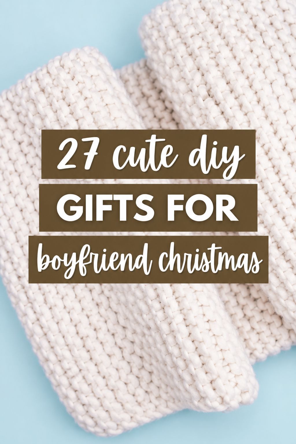 knit scarf in his team colors christmas gifts for boyfriend