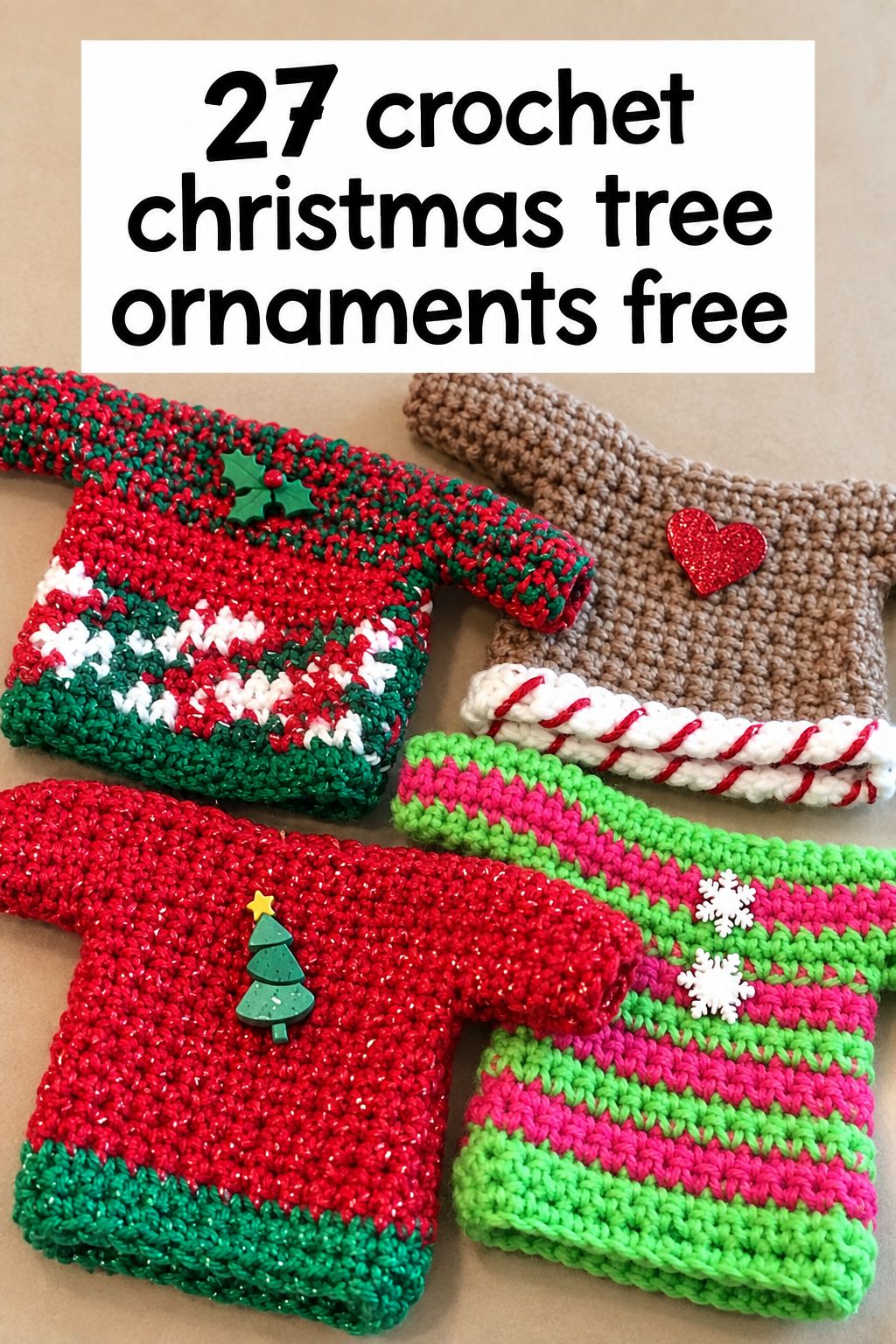 mini christmas sweater ornament christmas ornaments
