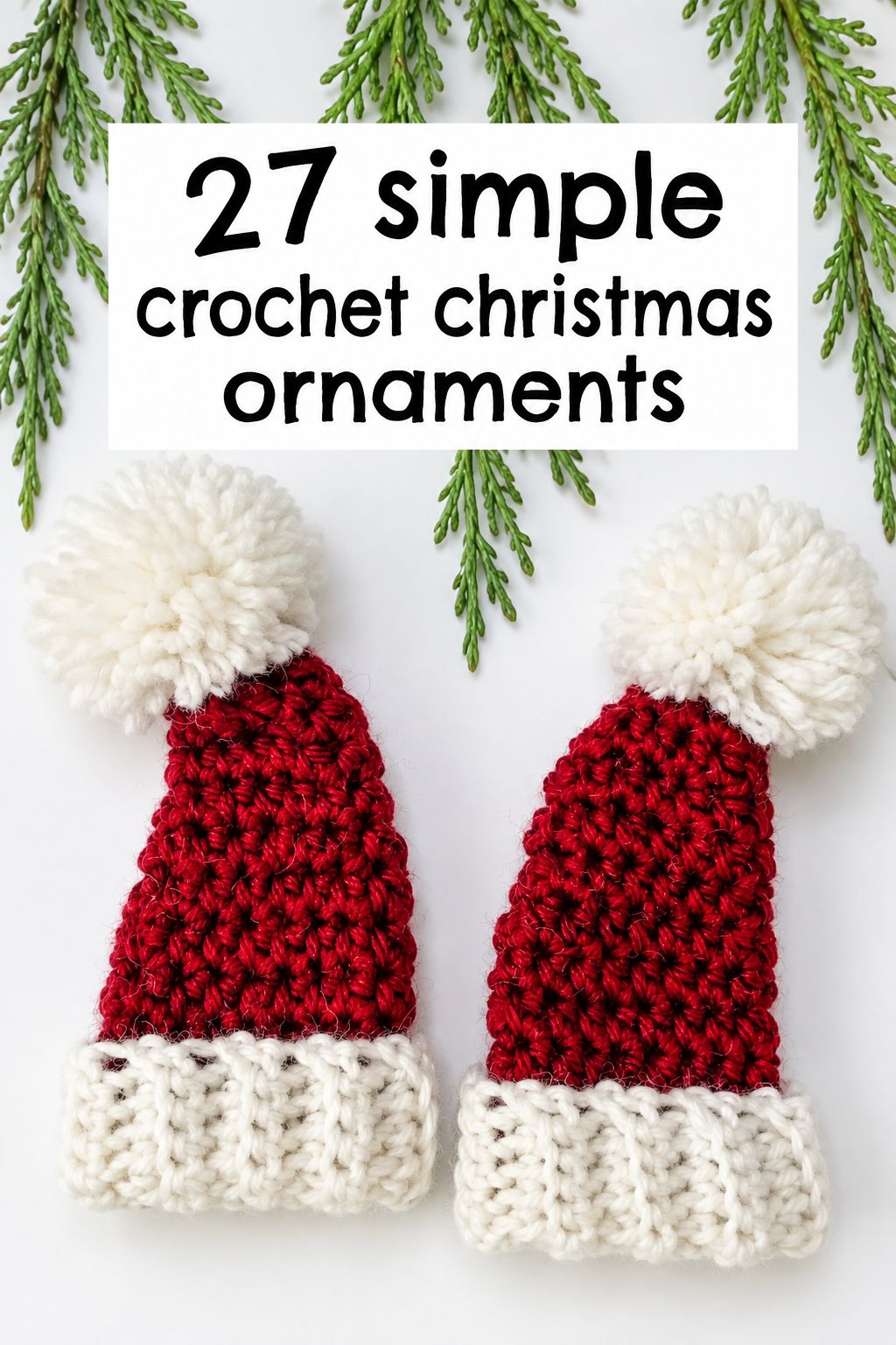 mini santa hat ornament christmas ornaments