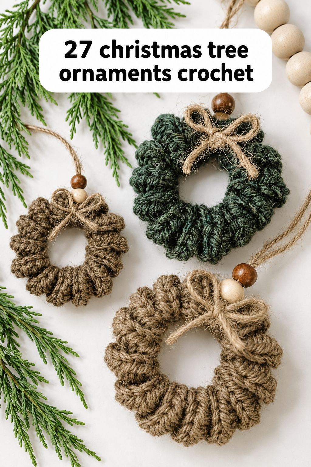 mini wreath ornament christmas ornaments