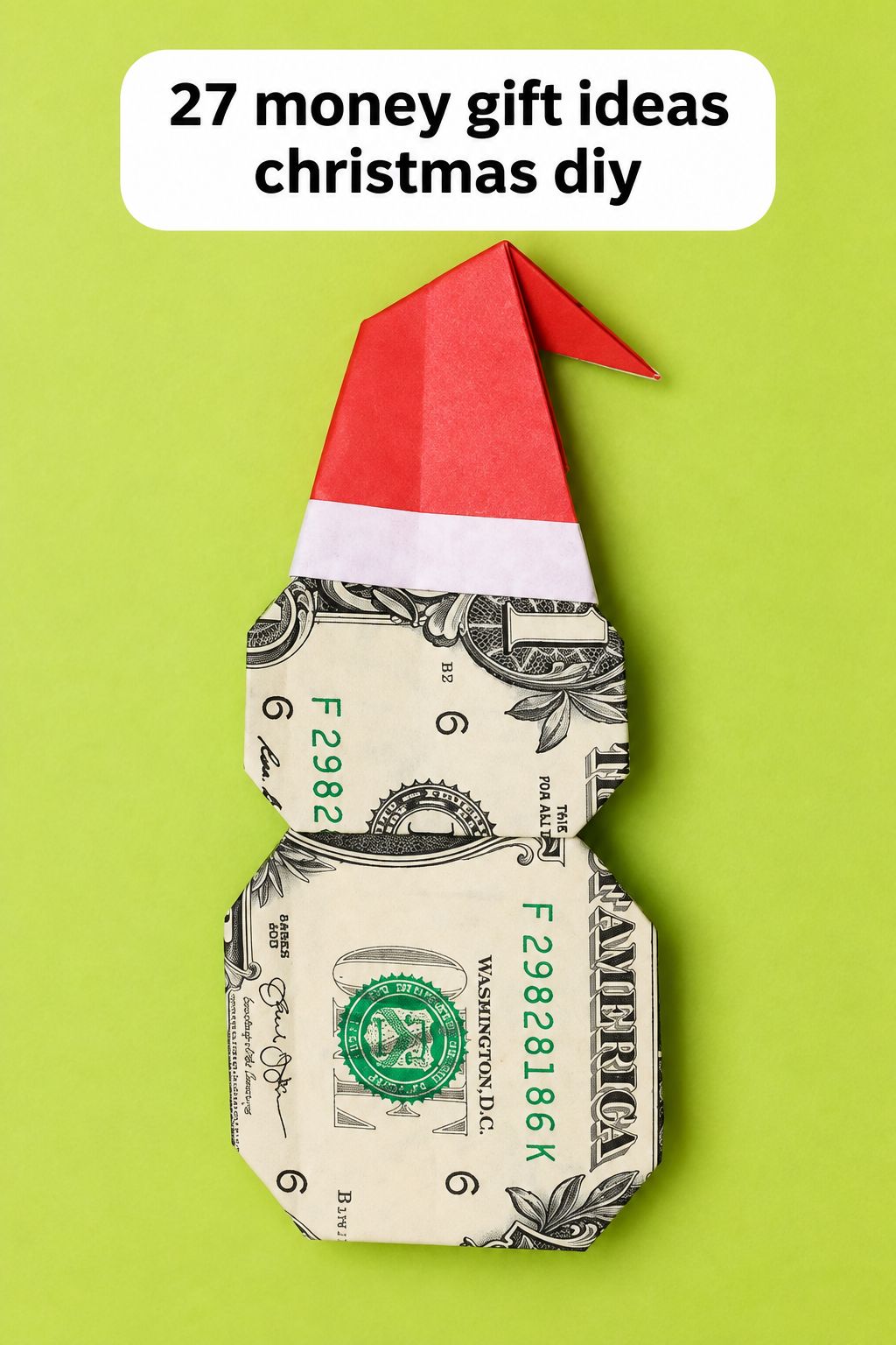 money snowman christmas money gifts