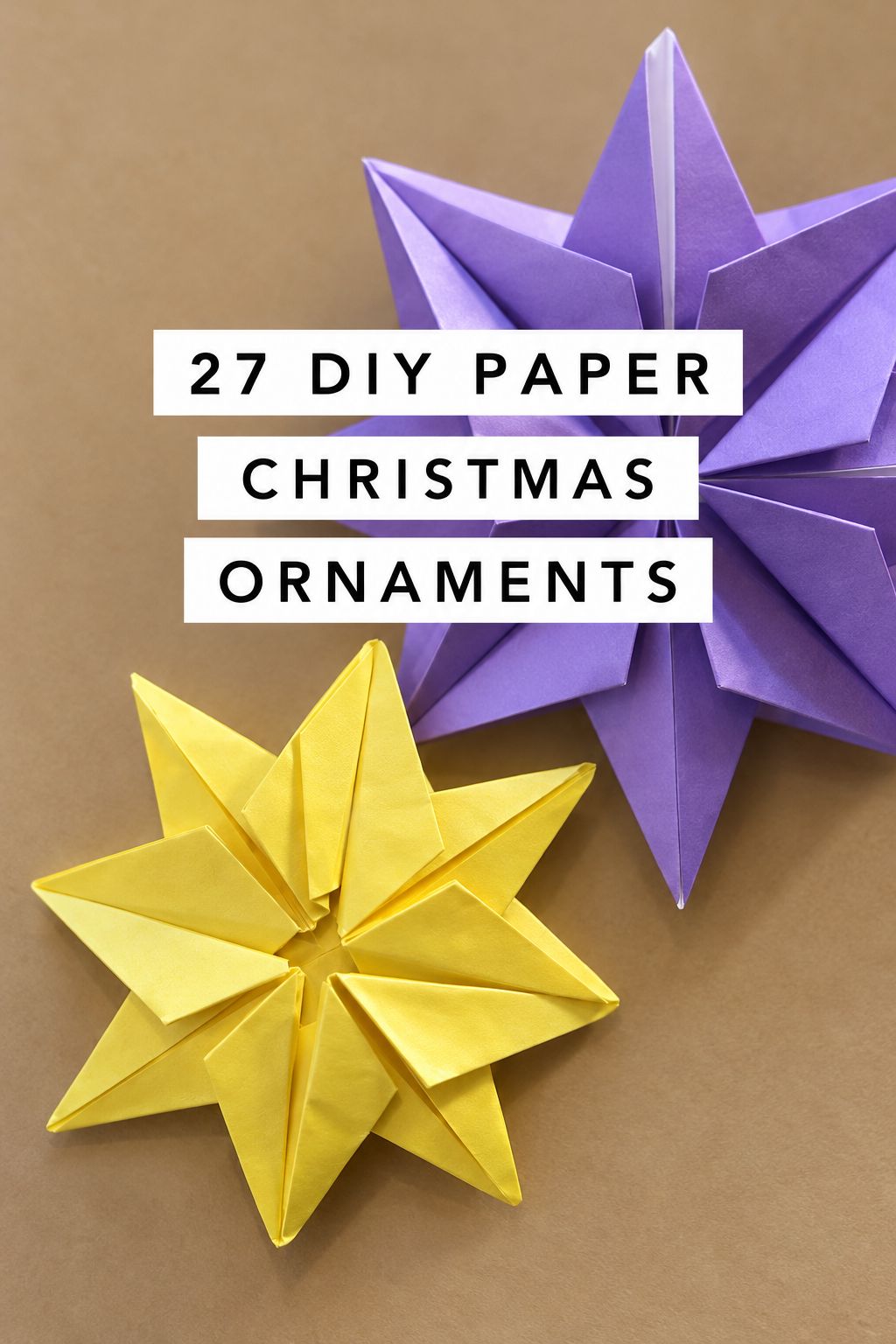 origami christmas star christmas ornaments
