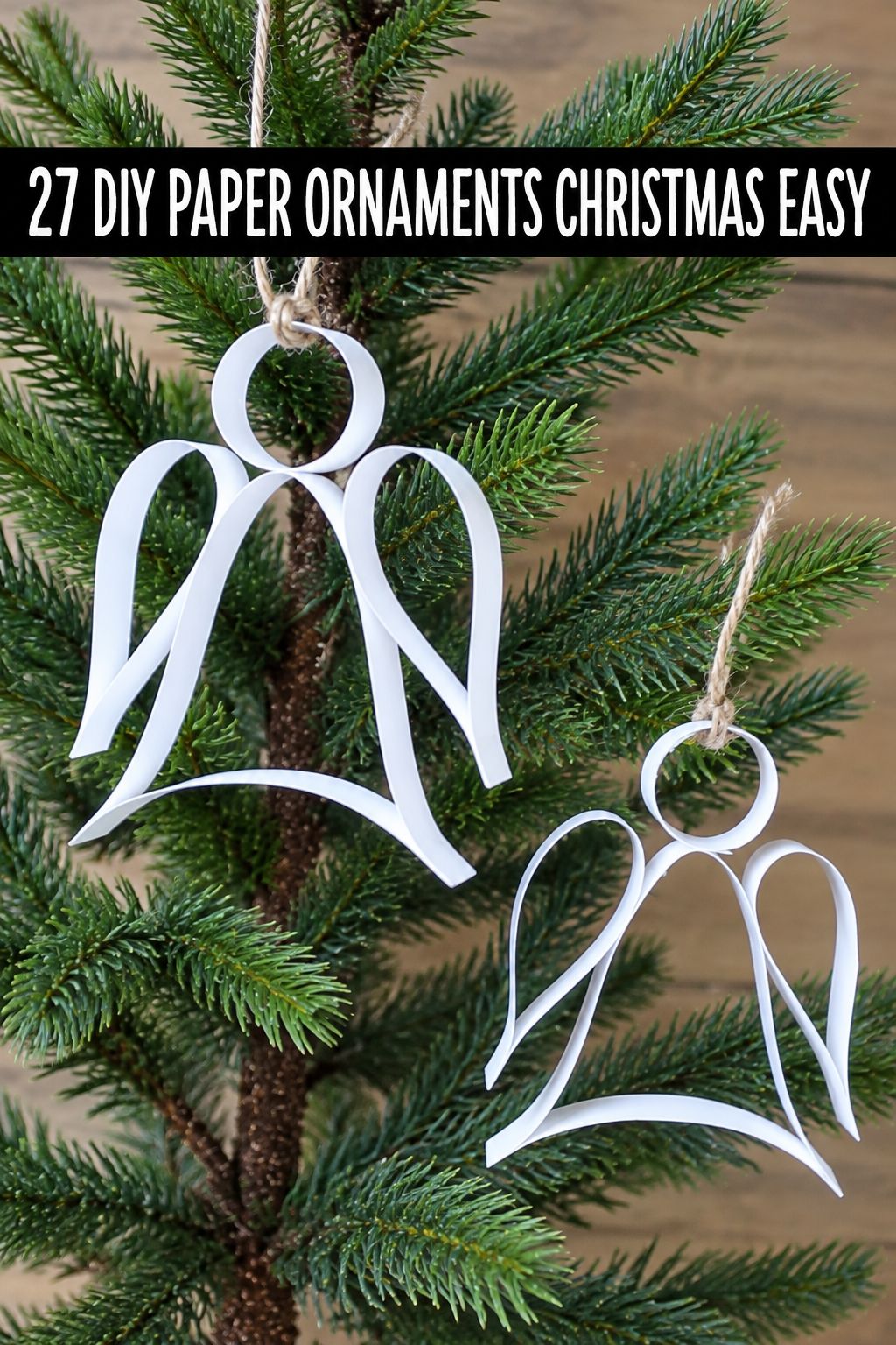 paper angel christmas ornaments