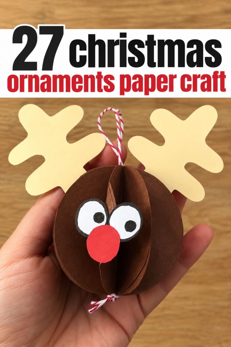 23 Paper Christmas Ornaments to Make at Home