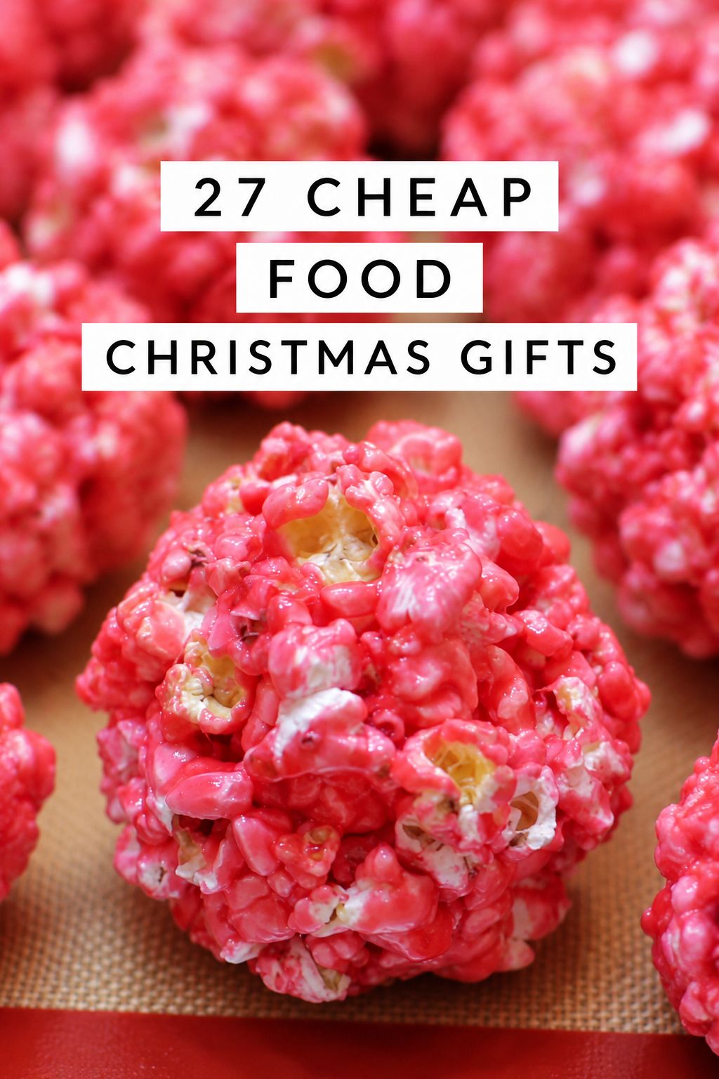 Popcorn Balls homemade Christmas gift