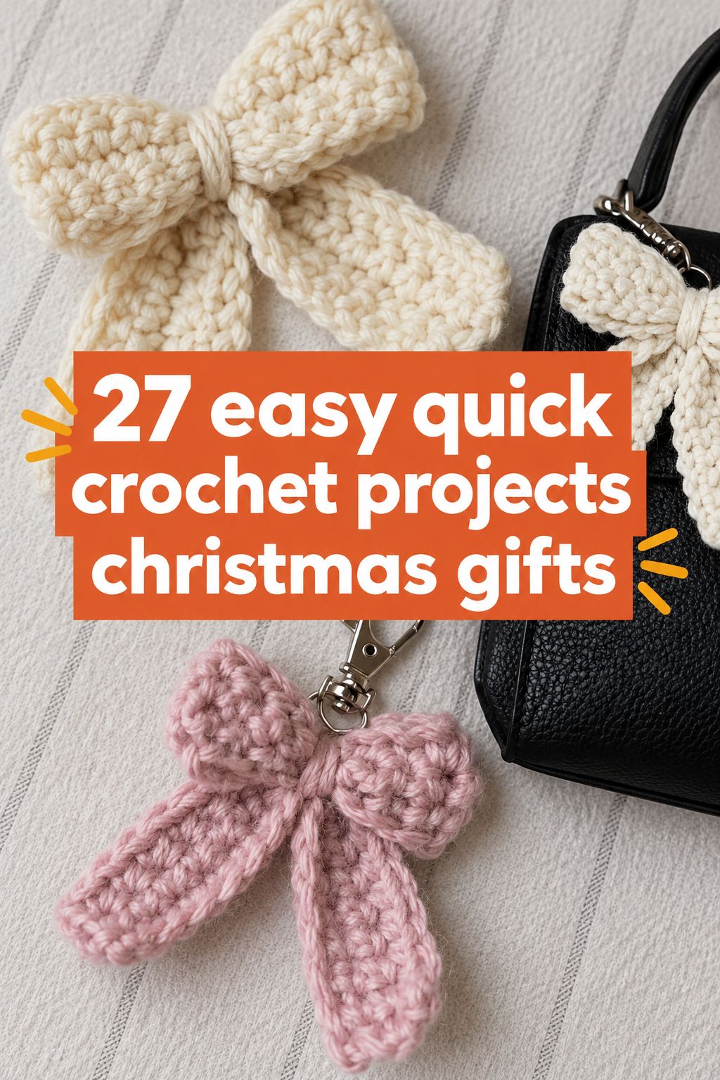 red bow keychain christmas gifts