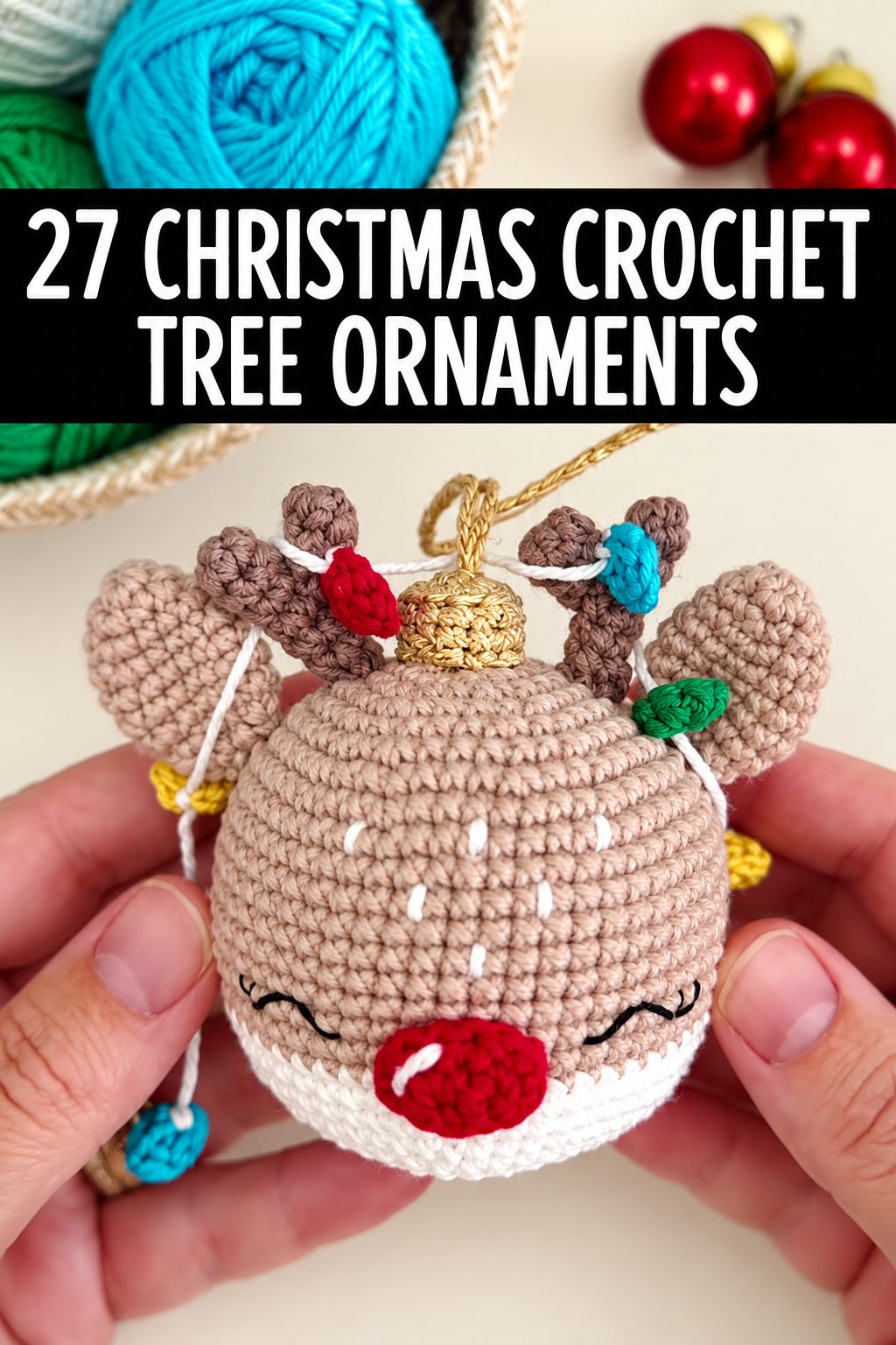 reindeer ornament christmas ornaments