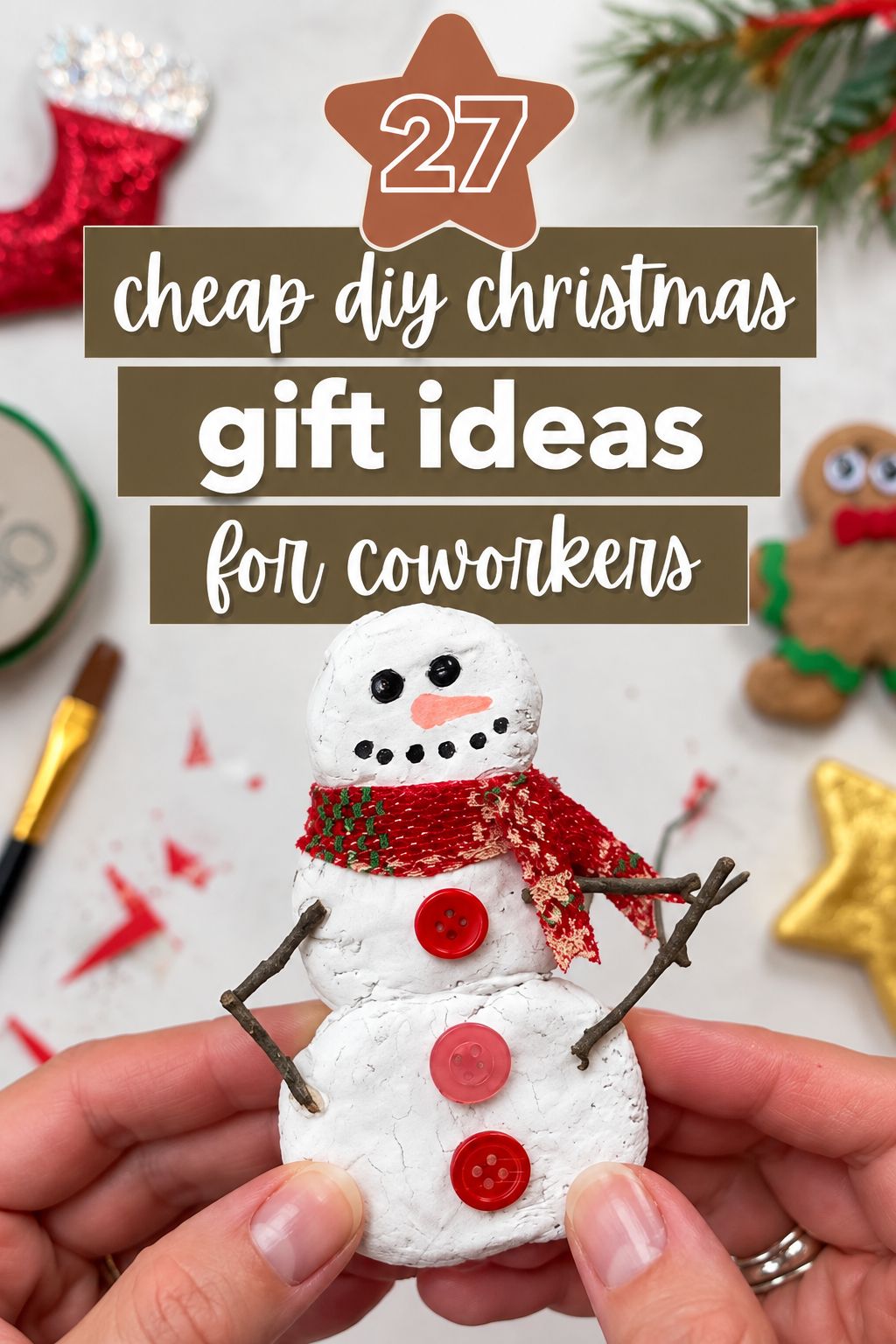 salt dough ornaments christmas gifts for coworkers