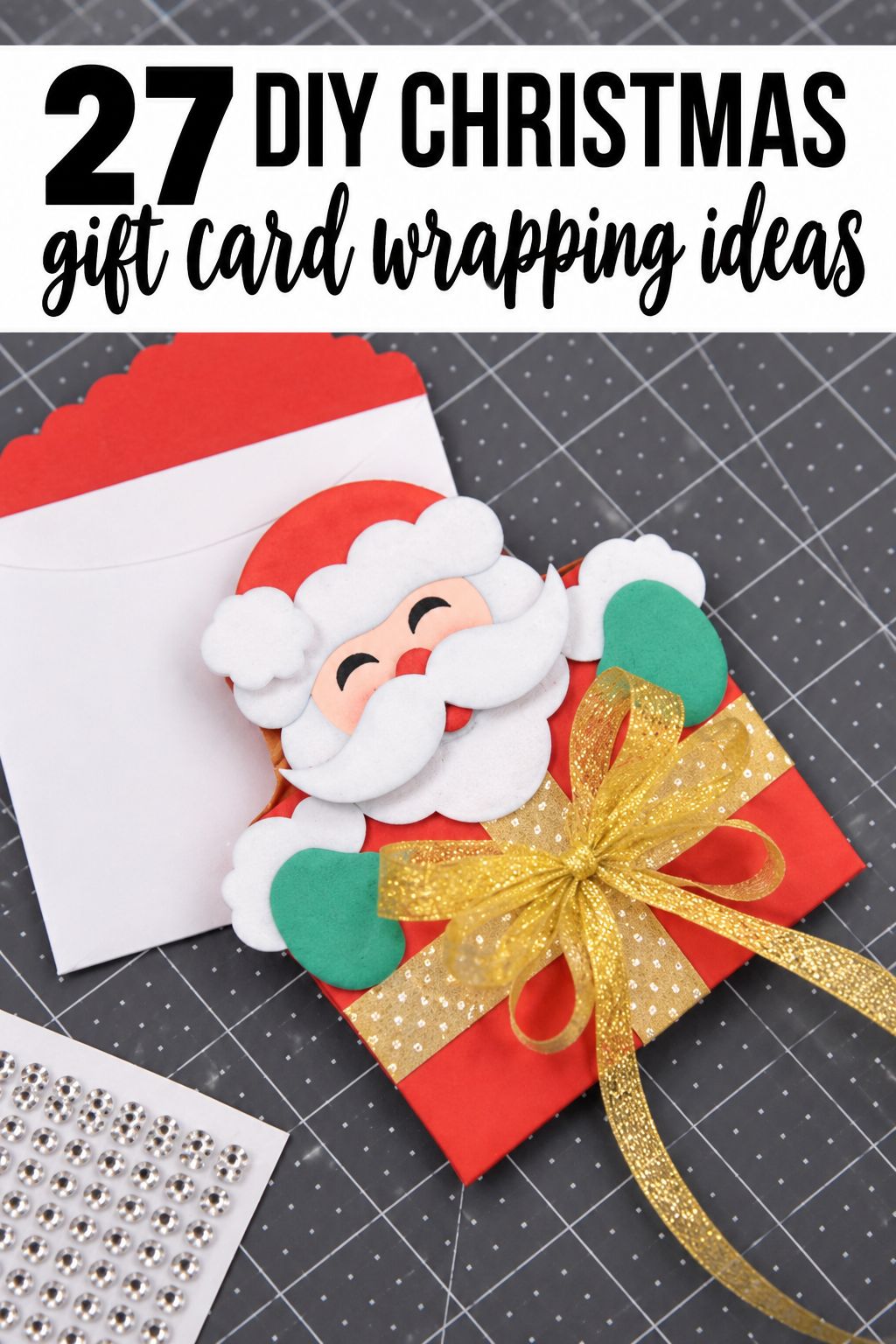 santa gift card holder gift card wrapping