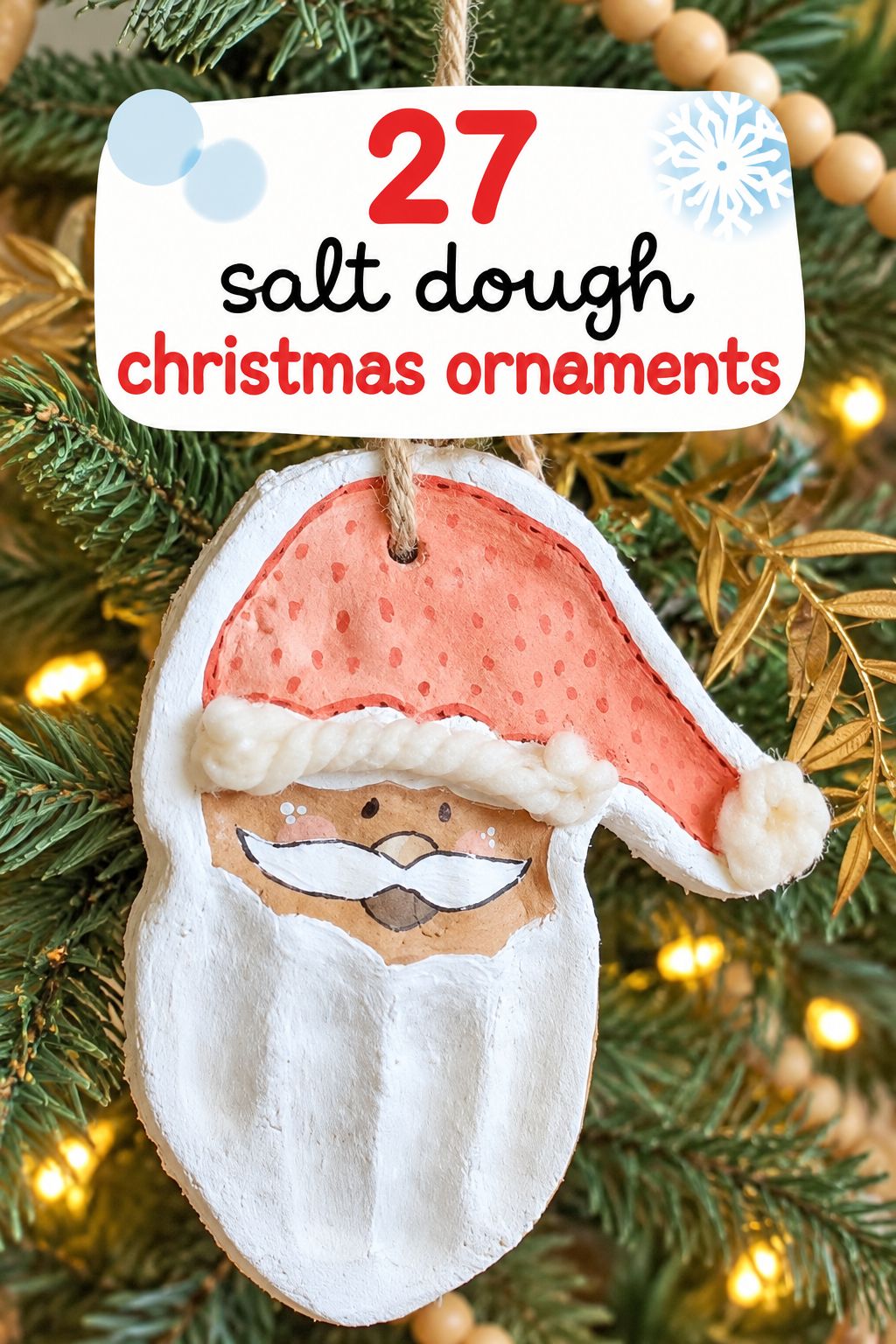 santa handprint ornament christmas ornaments