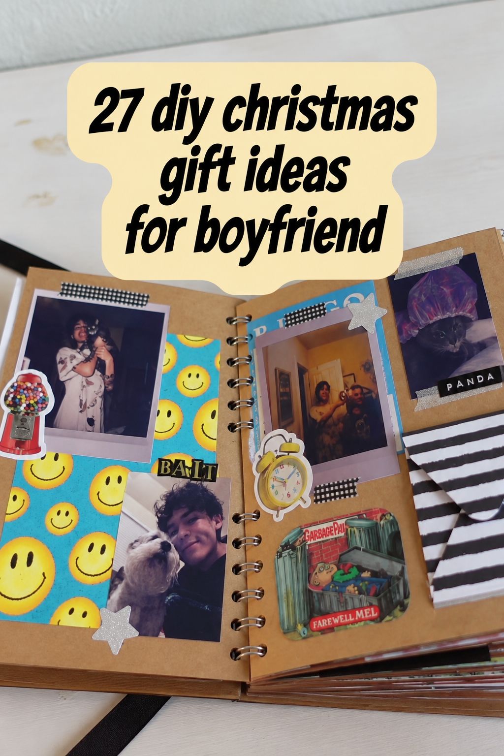scrapbook of your year together christmas gifts for boyfriend