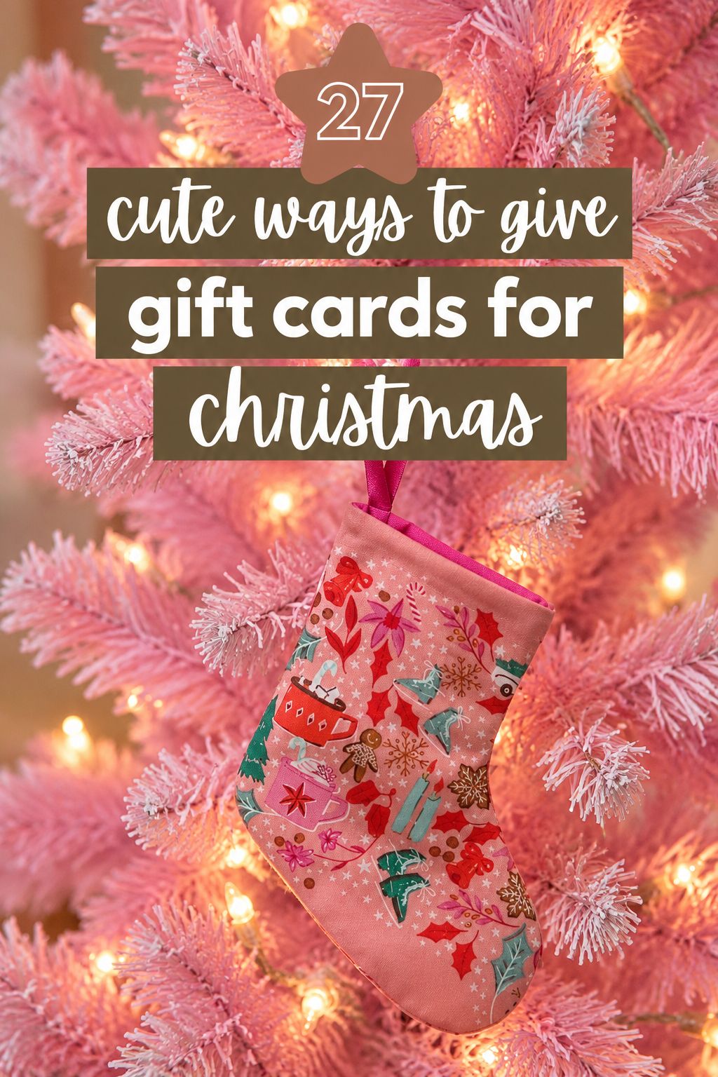 sewn fabric ornament holder gift card wrapping