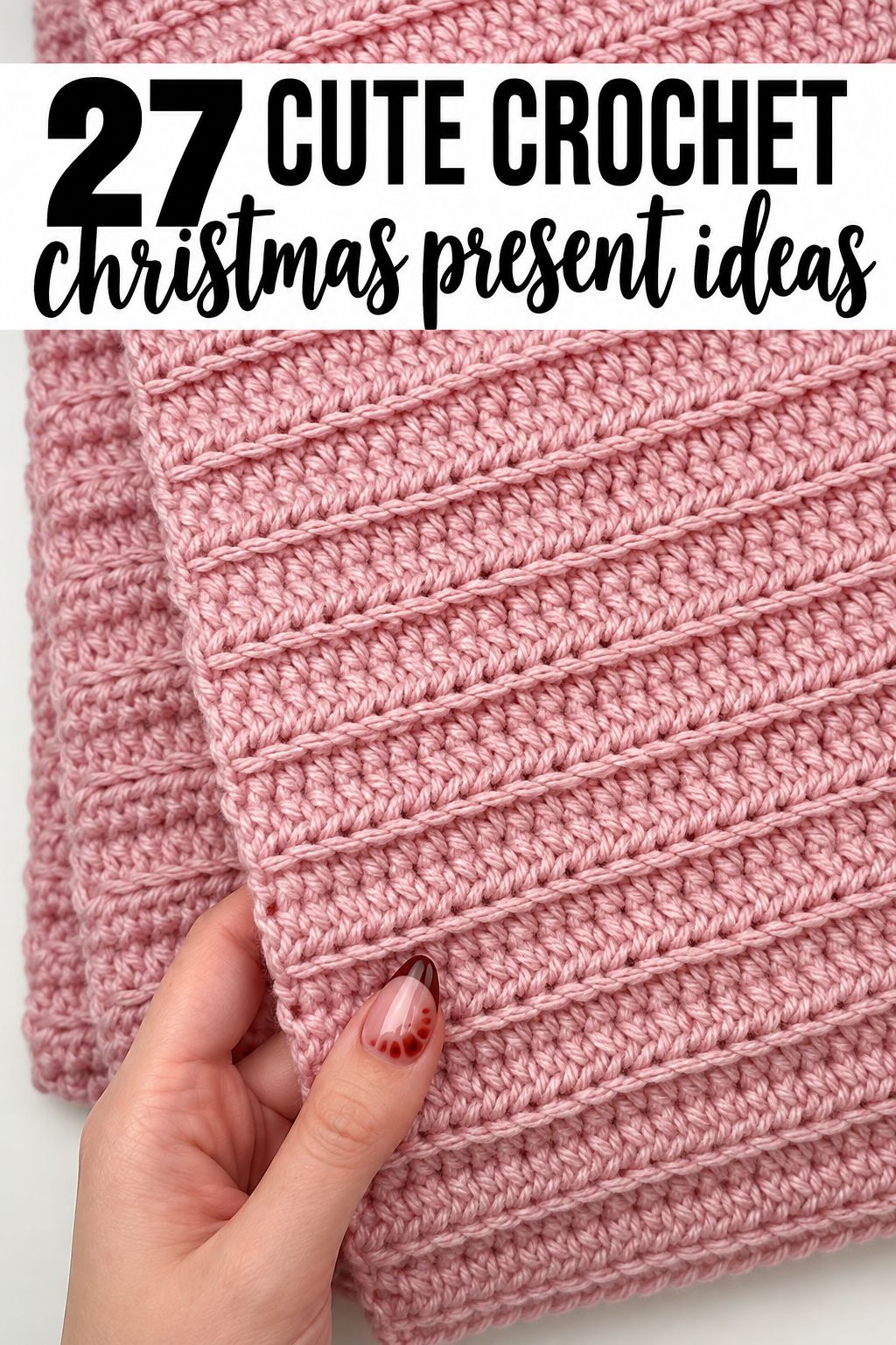 simple half double crochet scarf christmas gifts