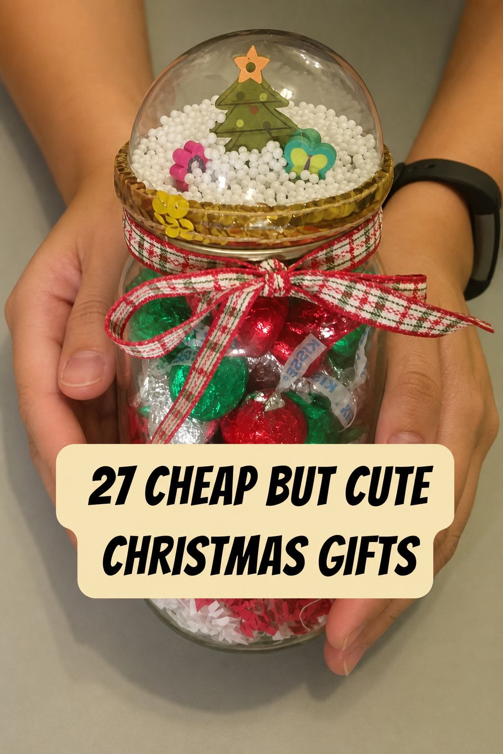 Snow Globe Candy Jar
