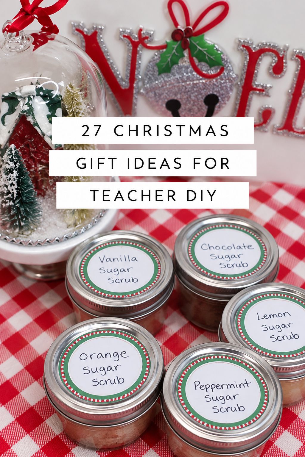sugar scrub in a jar christmas gifts