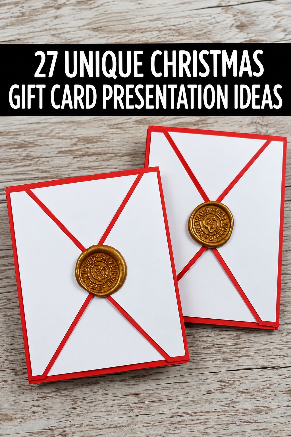 wax sealed envelope box gift card wrapping