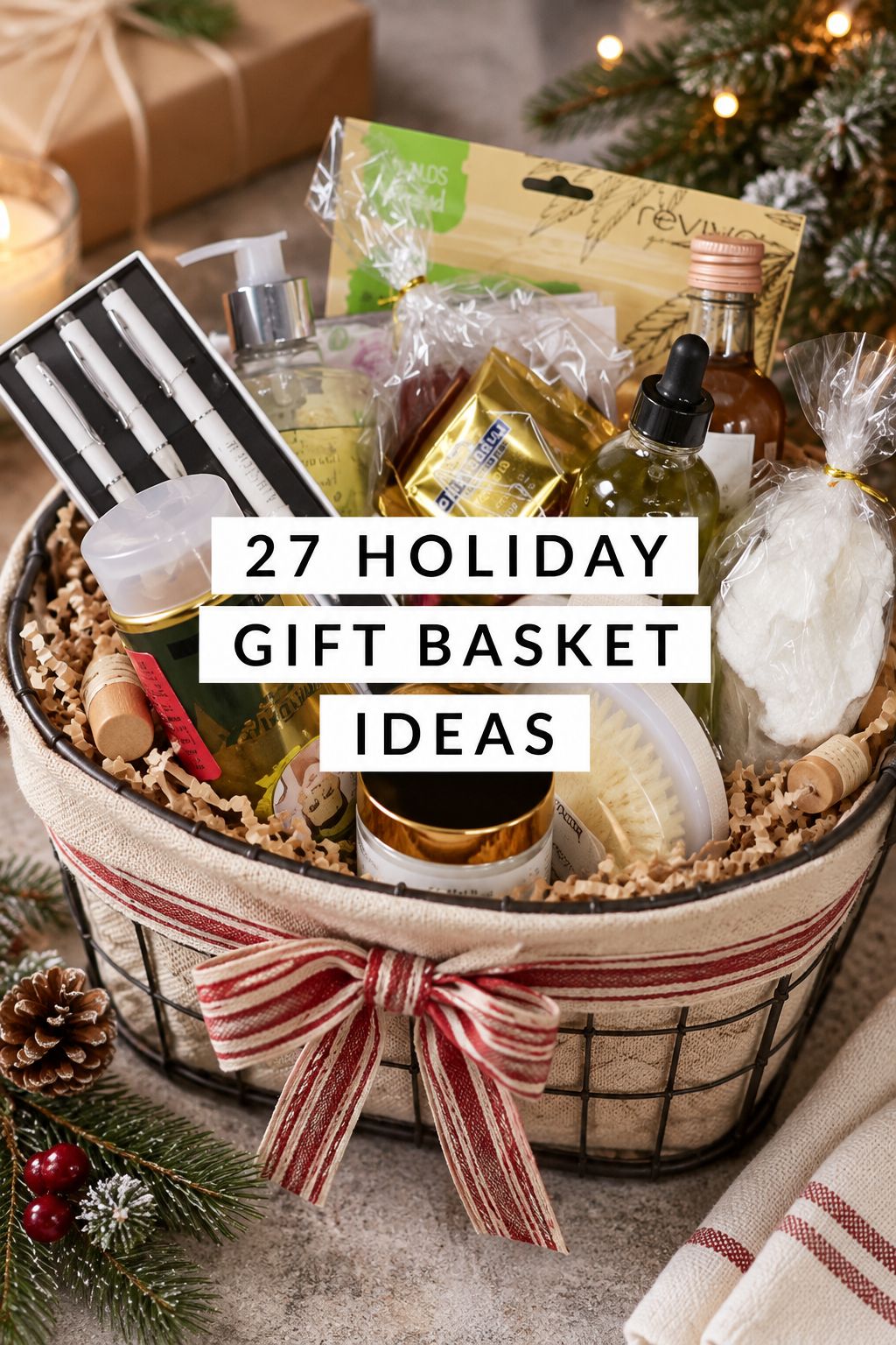 womens self care basket christmas gift baskets